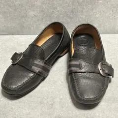美品 マニュ manu ローファー ドライビングシューズ 本革 黒 22cmのサムネイル