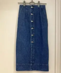 デニムタイトロングスカート