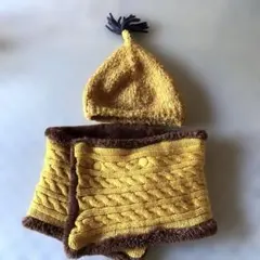 ニット帽とネックウォーマーセット