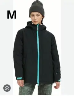 スノーボードウェア 男女兼用 雪遊び スノボウェア レディース M ブラック