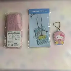 サンリオキャラクターズ エコバッグ ノベルティ（ピンク）　アクリルキーホルダー