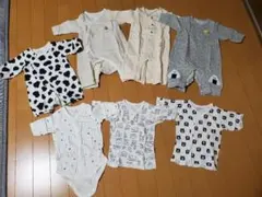〘新生児〙ベビー肌着＆ベビー服セット(7点セット)