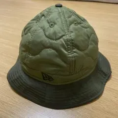 New Era キルティング バケットハット オリーブグリーン