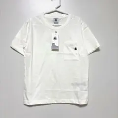 新品タグ付き　PETIT BATEAU コットン半袖Tシャツ 白 10ansのサムネイル