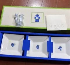 NIKKO ANGELIBE ニッコー ロボット柄３枚プレート　未使用品のサムネイル