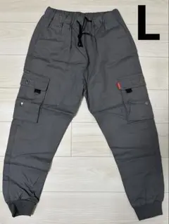新品カーゴパンツ Lグレー