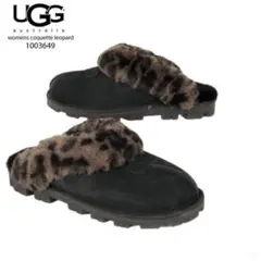 UGG アグ COQUETTE スリッパサンダル ファー ヒョウ柄 アニマル