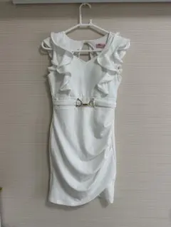 BayBClub ベイビークラブ ホワイトドレス フリル付き✨