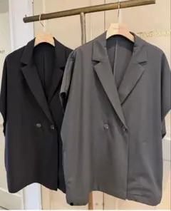 【シャンドゥラローズ】 新品タグ付きオーバーサイズ ダブルボタン ベスト ♡