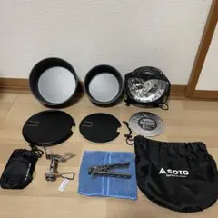【美品】SOTO「ナビゲータークックシステム」+「マイクロレギュレーター付」 ナビゲーター クックシステム SOD-501 - SOTO｜ソト
