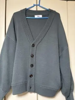 Loose ボリュームスリーブオーバーニットカーディガン