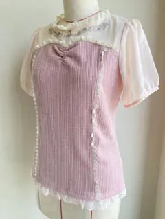 axes femme poetique 半袖カットソー ピンクのサムネイル
