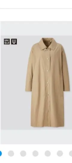 UNIQLO U ライトロングコート S オリーブ