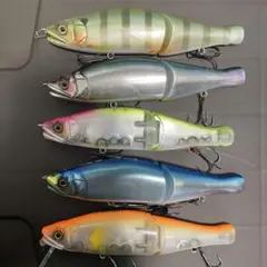 5個セット ジョイクロ・リップルクロー ガンクラフト GAN リップルクロー 鮎邪 178（ガンクラフト CLAW RIPPLE 鮎邪 CRAFT ルアー・フライ
