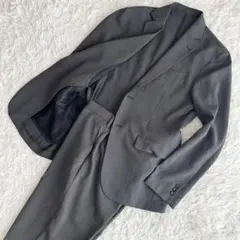 【美品】GU　ジーユー　セットアップ　スーツ　シアサッカー　トラベルスーツ　M