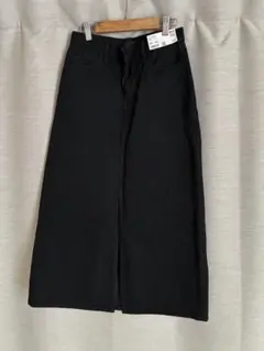 ブラックロングタイトスカート　ユニクロ