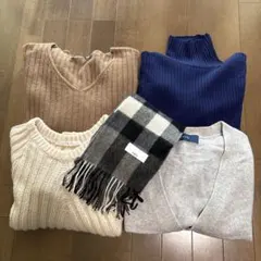ニットとマフラー5点まとめ売り