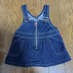 Miki house ジャンバースカート ダークデニム