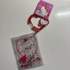 ハローキティ ハート型クリアケースキーホルダー