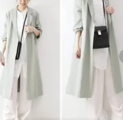 Spick & Span ミントグリーン ロングコートのサムネイル