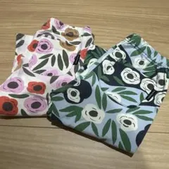 UNIQLO marimekko 花柄レギンス 100 2枚セット