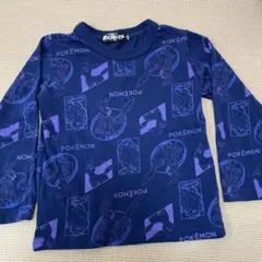 ポケットモンスター 長袖Tシャツ ネイビー 総柄