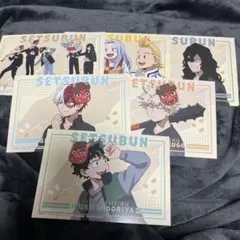 僕のヒーローアカデミア　購入特典写真風ポストカード　緑谷出久&爆豪勝己その他