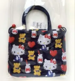 フェイラー サンリオコラボ ハローキティ レトロ バッグ ネイビー