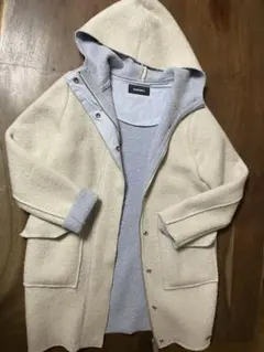 DIESEL ディーゼル　フード付きコート 白色