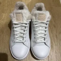 【美品】【お値下げ可】スタンスミス　ホワイト　ファー　24.5
