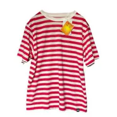 【新品タグ付】ヘリーハンセン ボーダーTシャツ ピンク×白 ウィメンズM UVのサムネイル