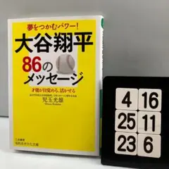 大谷翔平86のメッセージ 才能が目覚める、活かせる 4-16*25.23*6