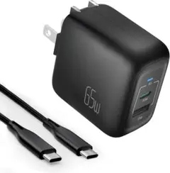 【新品未使用】PD充電器65W タイプC急速充電器 2ポート