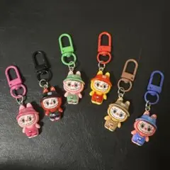 カラフルラブブ　キーホルダー6個セット