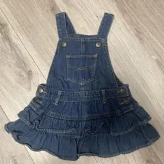 ベビーギャップ 80 ジャンスカ ティアード デニム ジーンズ