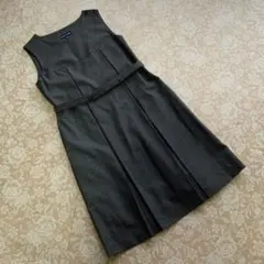 超美品　ラルフローレン　エンパイア　ボックスプリーツワンピース160グレー