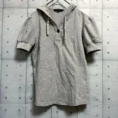 BURBERRYフード付きTシャツパフスリーブポロシャツ刺繍チビTシャツのサムネイル