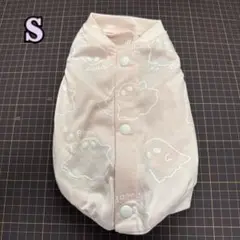 バックオープンベスト　おばけ薄ピンク　Sサイズ 犬服　ハンドメイド　現品のみ