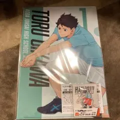 ハイキュー　くじラック　ミニキーホルダーセット　　クリアファイル　及川徹　岩泉一