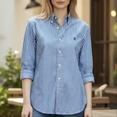 Ralph Lauren ストライプ ボタンダウンシャツ 90s