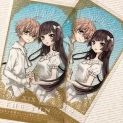 【非売品 貴重!】 仁義なき婿取り 描き下ろしタロット風美麗クリアしおり×2枚