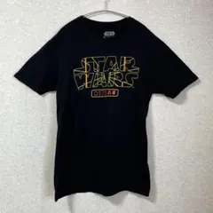 メキシコ製 スターウォーズ Tシャツ M 黒 コットン ロゴ プリント 古着