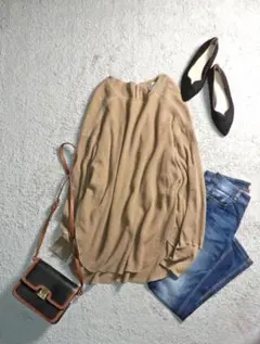 アメリカーナ ワッフル サーマル バックヘンリー プルオーバー 大人カジュアル