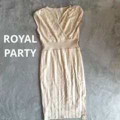 ROYAL PARTY カシュクールニットワンピース