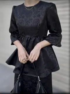 新品未使用 FRIFULフローラルウェストシャーリング シャツ＆Aラインスカート