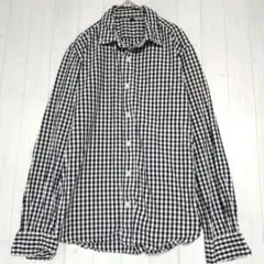 良品計画 レディース 薄手 ブラウス シャツ M ギンガムチェック 長袖