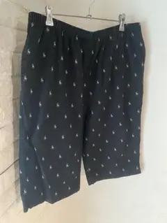 90s 激レア ポロラルフローレン x ヘインズ コットン ショーツ ブラック