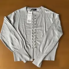 23区　Applaudir シルバー カーディガン 38のサムネイル