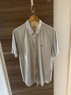 LACOSTE 半袖シャツ ギンガムチェック REGULAR FIT