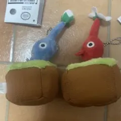 赤ピクミン　青ピクミン　2点セット　引っこ抜き　ぬいぐるみ